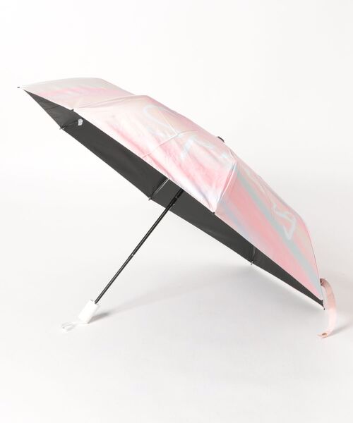 セール】晴雨兼用 ピンク グラデーション カバー付き 折りたたみ