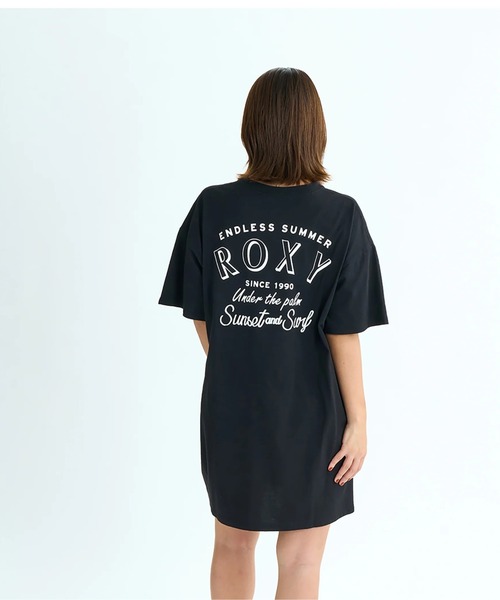 ROXY(ロキシー)の「AMAZING PLACES/ロキシーバックプリント半袖ワンピース(ワンピース・レディース・ブラック/ナチュラル・MEDIUM/SMALL/LARGE)」の9枚目の写真