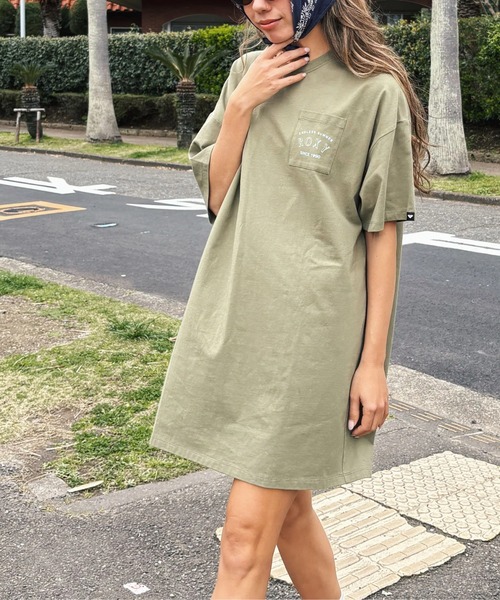 ROXY(ロキシー)の「AMAZING PLACES/ロキシーバックプリント半袖ワンピース(ワンピース・レディース・ブラック/ナチュラル/グリーン・MEDIUM/SMALL/LARGE)」の18枚目の写真
