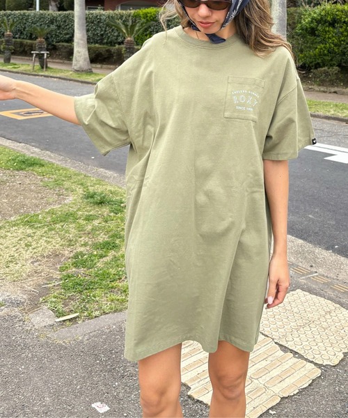 ROXY(ロキシー)の「AMAZING PLACES/ロキシーバックプリント半袖ワンピース(ワンピース・レディース・ブラック/ナチュラル/グリーン・MEDIUM/SMALL/LARGE)」の19枚目の写真