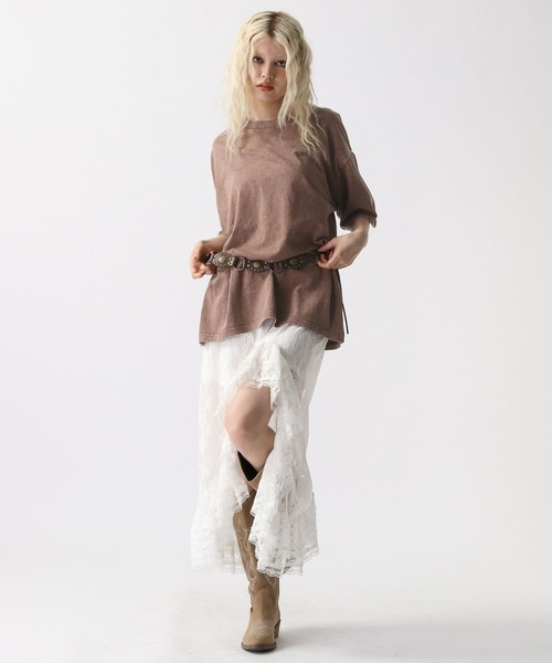 FOREVER 21（フォーエバー トゥエンティーワン）の「【2025SS】イレヘムレーススカート（スカート・レディース・ホワイト/ブラック・FREE）」の7枚目の写真