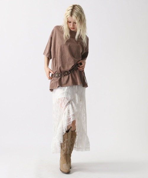 FOREVER 21（フォーエバー トゥエンティーワン）の「【2025SS】イレヘムレーススカート（スカート・レディース・ホワイト/ブラック・FREE）」の5枚目の写真