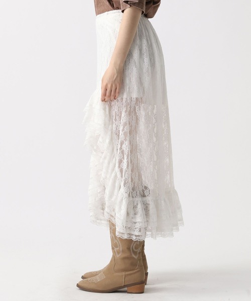 FOREVER 21（フォーエバー トゥエンティーワン）の「【2025SS】イレヘムレーススカート（スカート・レディース・ホワイト/ブラック・FREE）」の18枚目の写真