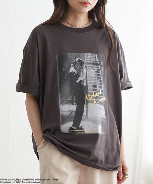 VENCEEXCHANGE（ヴァンスエクスチェンジ）の「Michael Jackson マイケル・ジャクソン ゴールド箔プリントTee（Tシャツ/カットソー・メンズ・チャコール/ブラック・M/L/LL）」の10枚目の写真