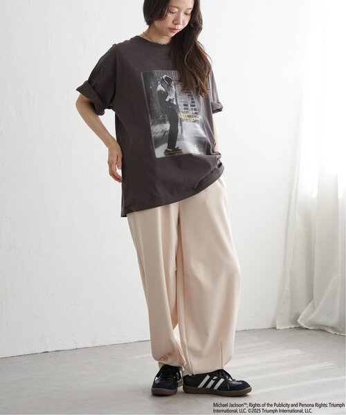 VENCEEXCHANGE（ヴァンスエクスチェンジ）の「Michael Jackson マイケル・ジャクソン ゴールド箔プリントTee（Tシャツ/カットソー・メンズ・チャコール/ブラック・M/L/LL）」の12枚目の写真