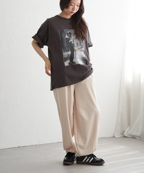 VENCEEXCHANGE（ヴァンスエクスチェンジ）の「Michael Jackson マイケル・ジャクソン ゴールド箔プリントTee（Tシャツ/カットソー・メンズ・チャコール/ブラック・M/L/LL）」の7枚目の写真