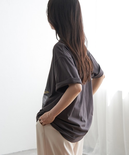 VENCEEXCHANGE（ヴァンスエクスチェンジ）の「Michael Jackson マイケル・ジャクソン ゴールド箔プリントTee（Tシャツ/カットソー・メンズ・チャコール/ブラック・M/L/LL）」の6枚目の写真