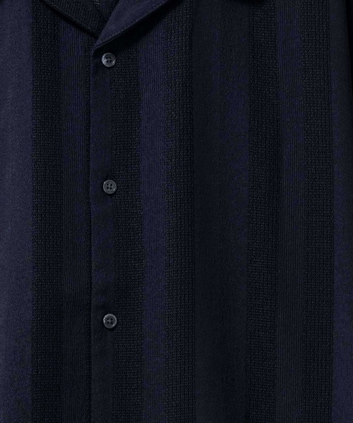 URBAN COLLECTION(アーバンコレクション)の「URBANCOLECTION カラミ織り ストライプ オープンカラーシャツ(シャツ/ブラウス・メンズ・ブルーグリーン/ブラック/ブラウン・S/M/L/XL)」の21枚目の写真