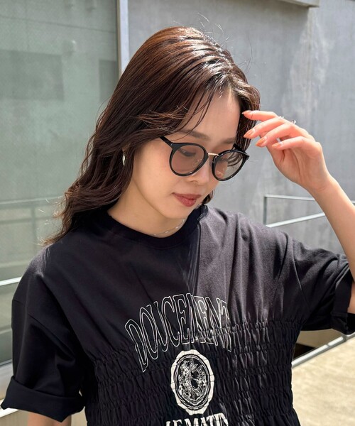 fredy emue（フレディエミュ）の「セルボストンサングラス（サングラス・レディース・ブラウン系その他/ブラック/ブラック系その他・FREE）」の3枚目の写真