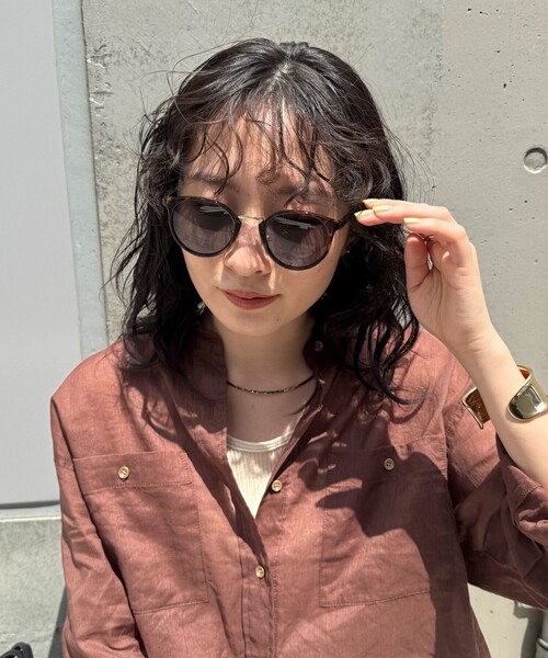 fredy emue（フレディエミュ）の「セルボストンサングラス（サングラス・レディース・ブラウン系その他/ブラック/ブラック系その他・FREE）」の4枚目の写真