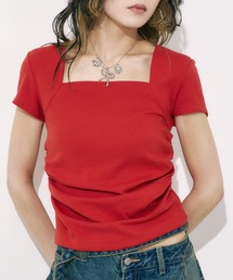 2WAY HOLE CUT TOPS 2ウェイ ホールカット トップス 夏服 半袖