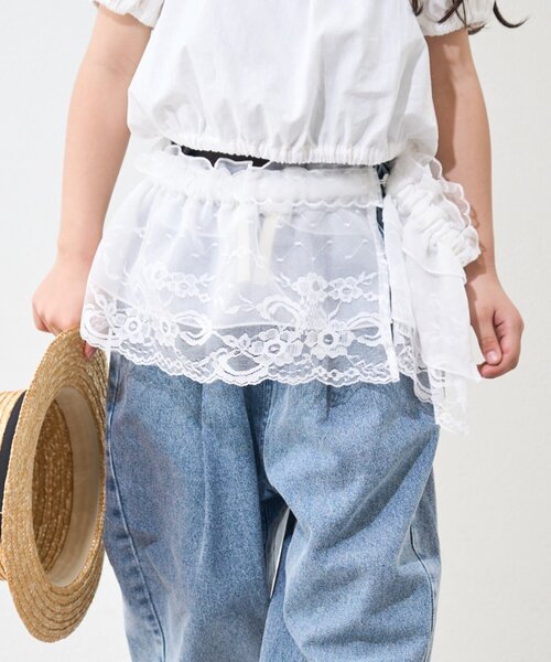 CIAOPANIC TYPY(チャオパニックティピー)の「【KIDS】マルチウェイレースベルト(ベルト・キッズ・ホワイト/ブラック・ONE SIZE)」の2枚目の写真