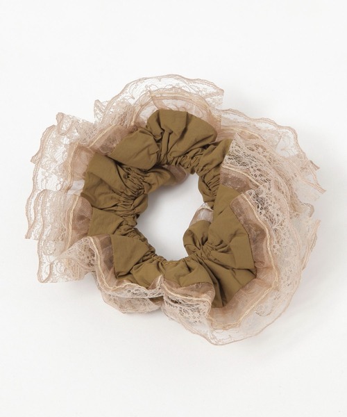 GLOBAL WORK（グローバルワーク）の「刺繍シュシュ/493529（シュシュ・レディース・ブラック系その他/ブルー/ブラック/レッド/オフホワイト/ベージュ/ホワイト・ONE SIZE）」の5枚目の写真