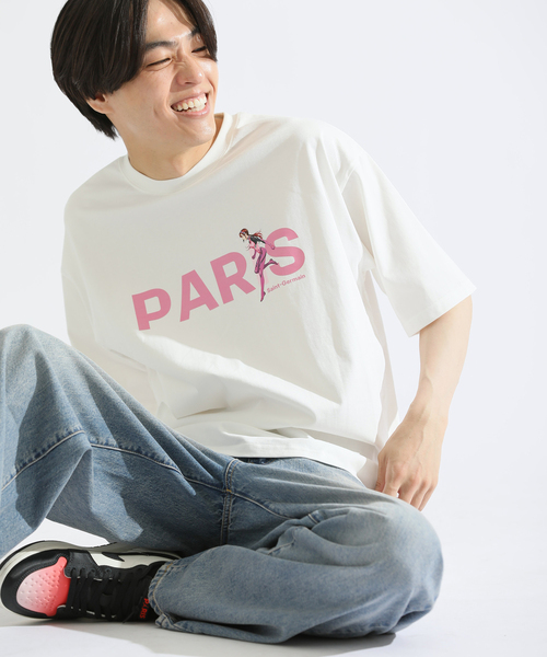 エイプ パリ・サンジェルマンTシャツ 人気話題！Bape x PSG Pari Saint Germain Ape Head Tee Navy (A