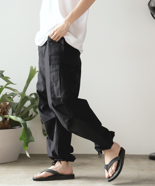 ALL RUNS（オールランズ）の「USタイプ M51 フィールドパンツ（カーゴパンツ・メンズ・ブラック/オリーブ・M/L/S）」の14枚目の写真