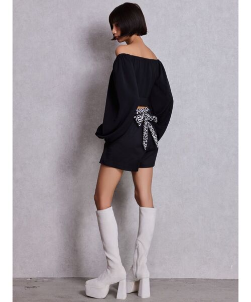 GYDA（ジェイダ）の「BACK LACE UPショートパンツ（その他パンツ・レディース・オフホワイト/ブラック/その他1・SMALL/MEDIUM）」の12枚目の写真