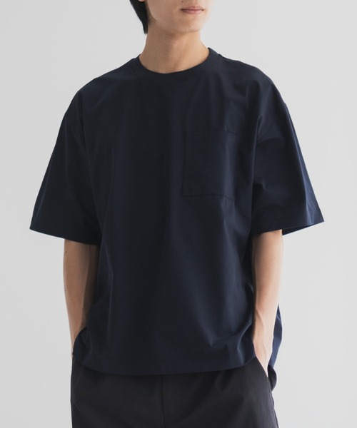 NAVY（ネイビー）の「【風通しが良く涼しい ドライ機能】NAVY KAZETOSU クルーネックTシャツ（Tシャツ/カットソー・メンズ・ブラック/ホワイト/ブラウン/ネイビー/ベージュ・S/M/L/XL）」の5枚目の写真