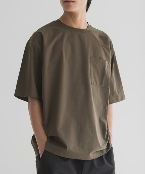 NAVY（ネイビー）の「【風通しが良く涼しい ドライ機能】NAVY KAZETOSU クルーネックTシャツ（Tシャツ/カットソー・メンズ・ブラック/ホワイト/ブラウン/ネイビー/ベージュ・S/M/L/XL）」の3枚目の写真