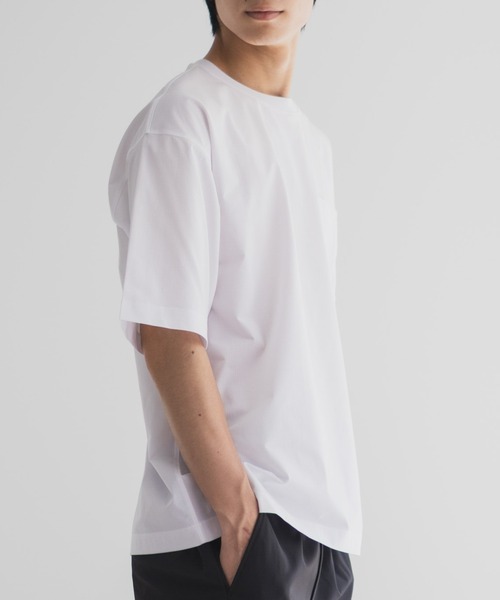 NAVY（ネイビー）の「【風通しが良く涼しい ドライ機能】NAVY KAZETOSU クルーネックTシャツ（Tシャツ/カットソー・メンズ・ブラック/ホワイト/ブラウン/ネイビー/ベージュ・S/M/L/XL）」の8枚目の写真