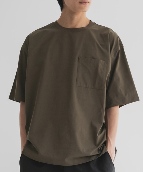 NAVY（ネイビー）の「【風通しが良く涼しい ドライ機能】NAVY KAZETOSU クルーネックTシャツ（Tシャツ/カットソー・メンズ・ブラック/ホワイト/ブラウン/ネイビー/ベージュ・S/M/L/XL）」の15枚目の写真