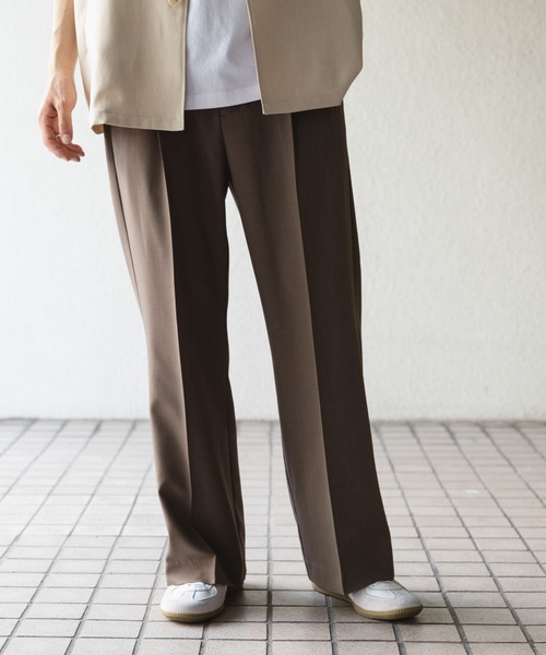 SENSE OF PLACE by URBAN RESEARCH（センスオブプレイスバイアーバンリサーチ）の「ドレープフレアスラックス（その他パンツ・メンズ・ブラック/ブルー/ブラウン・MEDIUM/LARGE）」の6枚目の写真