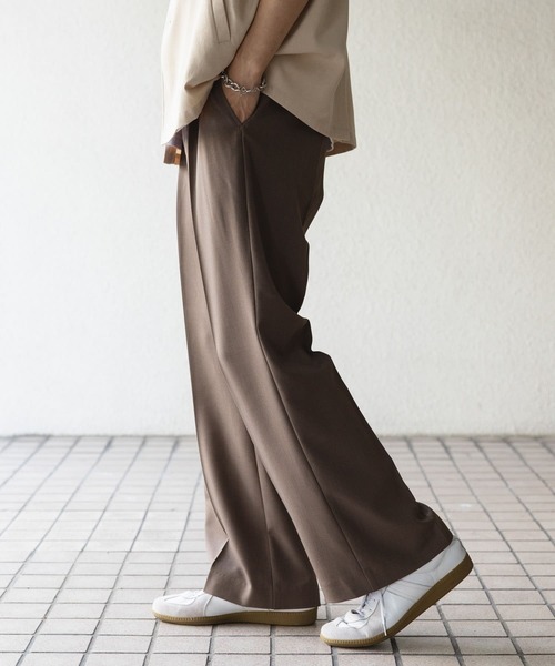 SENSE OF PLACE by URBAN RESEARCH（センスオブプレイスバイアーバンリサーチ）の「ドレープフレアスラックス（その他パンツ・メンズ・ブラック/ブルー/ブラウン・MEDIUM/LARGE）」の7枚目の写真