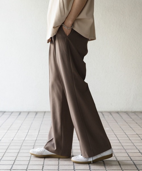 SENSE OF PLACE by URBAN RESEARCH（センスオブプレイスバイアーバンリサーチ）の「ドレープフレアスラックス（その他パンツ・メンズ・ブラック/ブルー/ブラウン・MEDIUM/LARGE）」の8枚目の写真