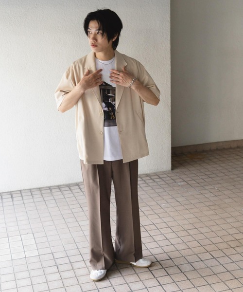 SENSE OF PLACE by URBAN RESEARCH（センスオブプレイスバイアーバンリサーチ）の「ドレープフレアスラックス（その他パンツ・メンズ・ブラック/ブルー/ブラウン・MEDIUM/LARGE）」の10枚目の写真