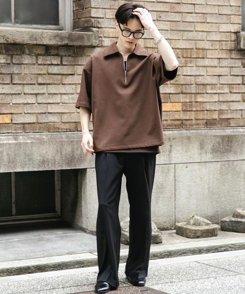 SENSE OF PLACE by URBAN RESEARCH（センスオブプレイスバイアーバンリサーチ）の「ドレープフレアスラックス（その他パンツ・メンズ・ブラック/ブルー/ブラウン・MEDIUM/LARGE）」の18枚目の写真