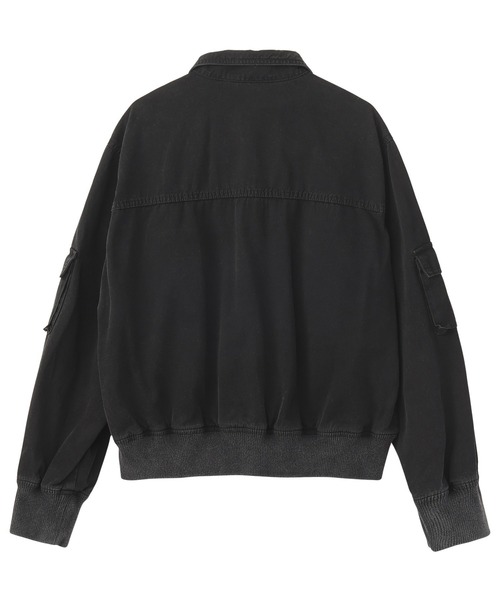 X-girl（エックスガール）の「FADED MULTI POCKET JACKET（ブルゾン・レディース・オリーブ/ブラック/ブラウン・M/S）」の4枚目の写真