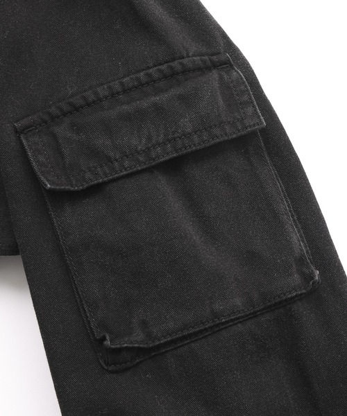 X-girl（エックスガール）の「FADED MULTI POCKET JACKET（ブルゾン・レディース・オリーブ/ブラック/ブラウン・M/S）」の6枚目の写真