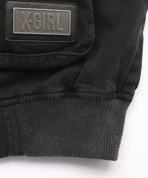 X-girl（エックスガール）の「FADED MULTI POCKET JACKET（ブルゾン・レディース・オリーブ/ブラック/ブラウン・M/S）」の10枚目の写真