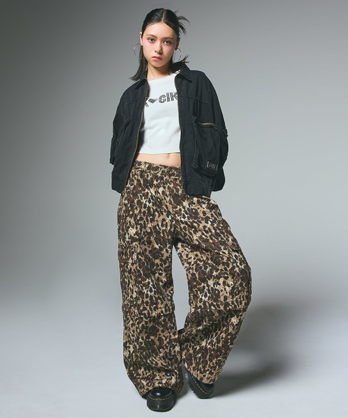 X-girl（エックスガール）の「FADED MULTI POCKET JACKET（ブルゾン・レディース・オリーブ/ブラック/ブラウン・M/S）」の11枚目の写真