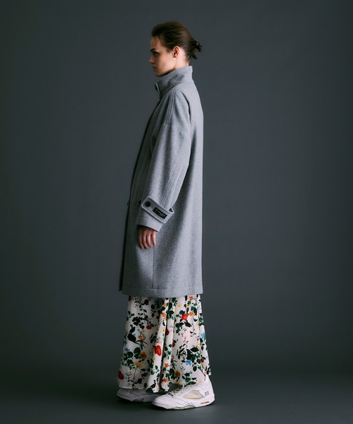 NOISE MAKER（ノイズメーカー）の「エクセレントビーバー 2WAYカラーコクーンコート【MADE IN JAPAN】（その他アウター・レディース・ブラック/グレー・36/38）」の14枚目の写真