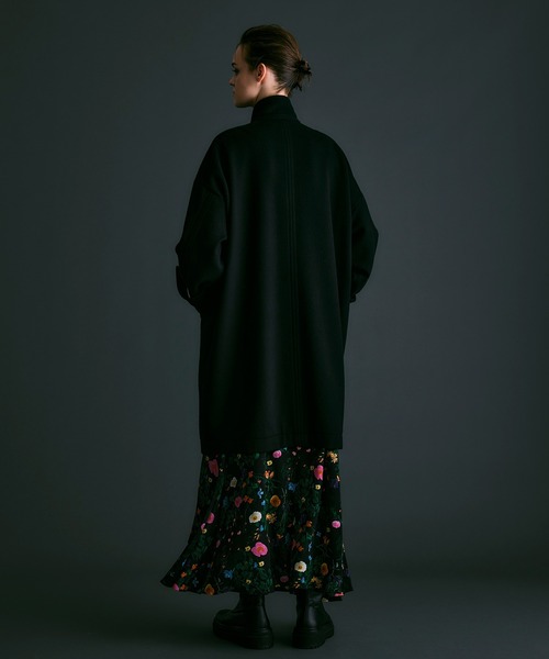 NOISE MAKER（ノイズメーカー）の「エクセレントビーバー 2WAYカラーコクーンコート【MADE IN JAPAN】（その他アウター・レディース・ブラック/グレー・36/38）」の6枚目の写真