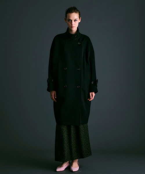 NOISE MAKER（ノイズメーカー）の「エクセレントビーバー 2WAYカラーコクーンコート【MADE IN JAPAN】（その他アウター・レディース・ブラック/グレー・36/38）」の5枚目の写真