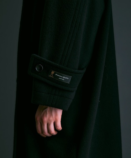 NOISE MAKER（ノイズメーカー）の「エクセレントビーバー 2WAYカラーコクーンコート【MADE IN JAPAN】（その他アウター・レディース・ブラック/グレー・36/38）」の9枚目の写真