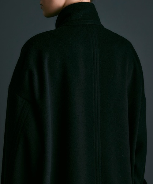 NOISE MAKER（ノイズメーカー）の「エクセレントビーバー 2WAYカラーコクーンコート【MADE IN JAPAN】（その他アウター・レディース・ブラック/グレー・36/38）」の10枚目の写真