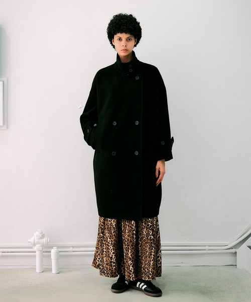 NOISE MAKER（ノイズメーカー）の「エクセレントビーバー 2WAYカラーコクーンコート【MADE IN JAPAN】（その他アウター・レディース・ブラック/グレー・36/38）」の18枚目の写真