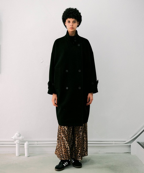 NOISE MAKER（ノイズメーカー）の「エクセレントビーバー 2WAYカラーコクーンコート【MADE IN JAPAN】（その他アウター・レディース・ブラック/グレー・36/38）」の20枚目の写真