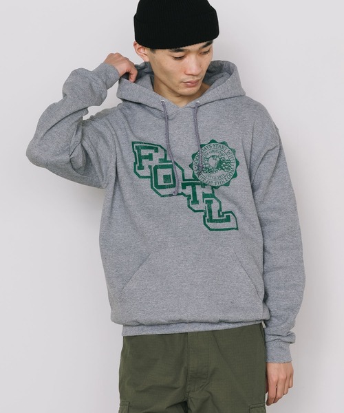 FRUIT OF THE LOOM（フルーツオブザルーム）の「FRUIT OF THE LOOM/フルーツオブザルーム FTL RETRO LOGO HOODIE フーディー（パーカー・メンズ・グレー/ネイビー/ブラック・M/XL/L）」の8枚目の写真