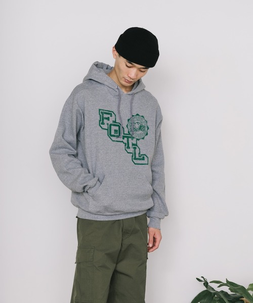 FRUIT OF THE LOOM（フルーツオブザルーム）の「FRUIT OF THE LOOM/フルーツオブザルーム FTL RETRO LOGO HOODIE フーディー（パーカー・メンズ・グレー/ネイビー/ブラック・M/XL/L）」の9枚目の写真