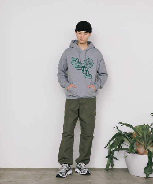 FRUIT OF THE LOOM（フルーツオブザルーム）の「FRUIT OF THE LOOM/フルーツオブザルーム FTL RETRO LOGO HOODIE フーディー（パーカー・メンズ・グレー/ネイビー/ブラック・M/XL/L）」の11枚目の写真
