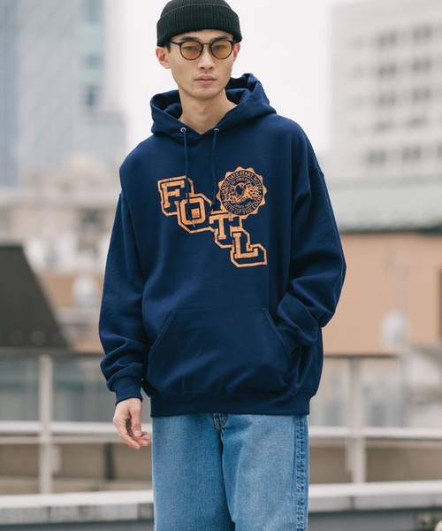 FRUIT OF THE LOOM（フルーツオブザルーム）の「FRUIT OF THE LOOM/フルーツオブザルーム FTL RETRO LOGO HOODIE フーディー（パーカー・メンズ・グレー/ネイビー/ブラック・M/XL/L）」の15枚目の写真
