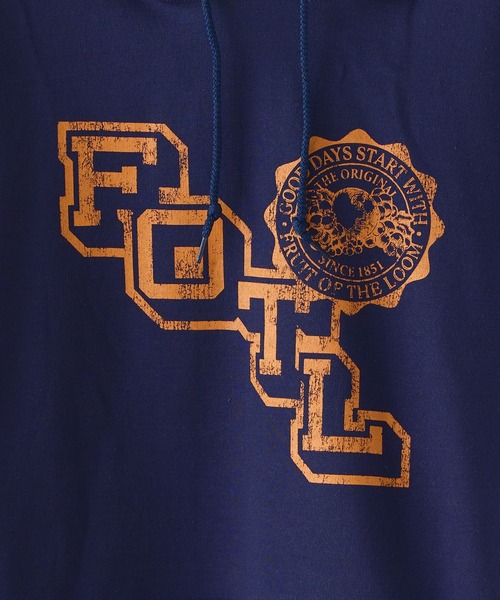 FRUIT OF THE LOOM（フルーツオブザルーム）の「FRUIT OF THE LOOM/フルーツオブザルーム FTL RETRO LOGO HOODIE フーディー（パーカー・メンズ・グレー/ネイビー/ブラック・M/XL/L）」の22枚目の写真