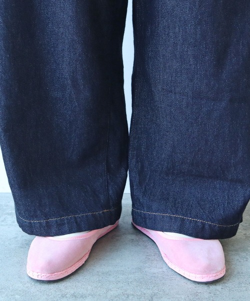 bulle de savon（ビュルデサボン）の「△7.7oz denim ポワンパンツ（デニムパンツ・レディース・インディゴブルー・FREE）」の19枚目の写真