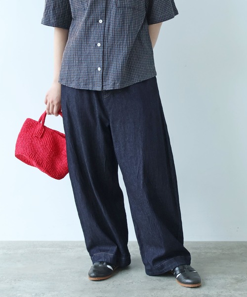 bulle de savon(ビュルデサボン)の「7.7oz denim ポワンパンツ(デニムパンツ・レディース・インディゴブルー・FREE)」の21枚目の写真