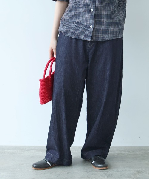 bulle de savon(ビュルデサボン)の「7.7oz denim ポワンパンツ(デニムパンツ・レディース・インディゴブルー・FREE)」の22枚目の写真