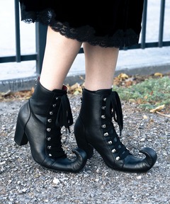 jeffrey campbell　ブーツ　サイドジップ　レースアップ　１１ホール レースアップブーツ Jeffrey Campbell│Jeffrey Campbell