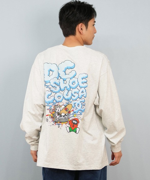 セール】DC/ディーシー 25 CLASH DECK LS ロンT/長袖Tシャツ バック